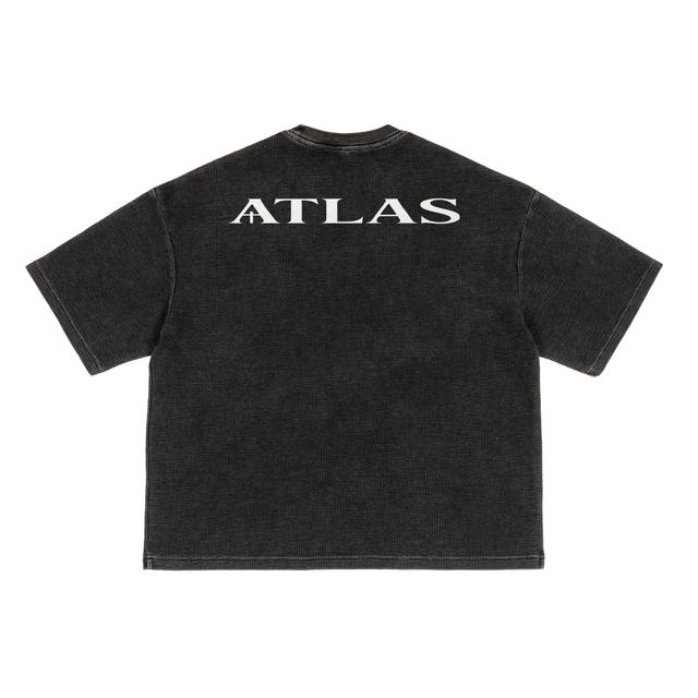 Atlas Waffle Washed pump cover — angle B
